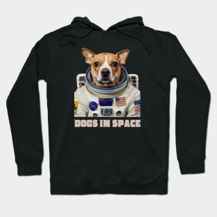 Dogs In Space Dog Lover Astronaut Animal Dog Lover Dog Owner Space Enthusiast Gift for Dog Dad Mum Hoodie